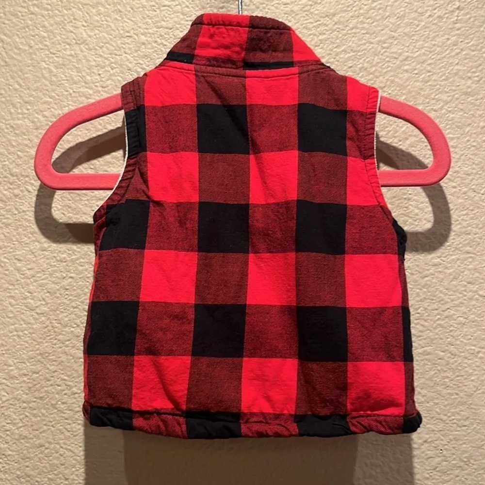 Carter’s Baby Boy’s Buffalo Plaid Buffalo Check Vest Size 3 Months